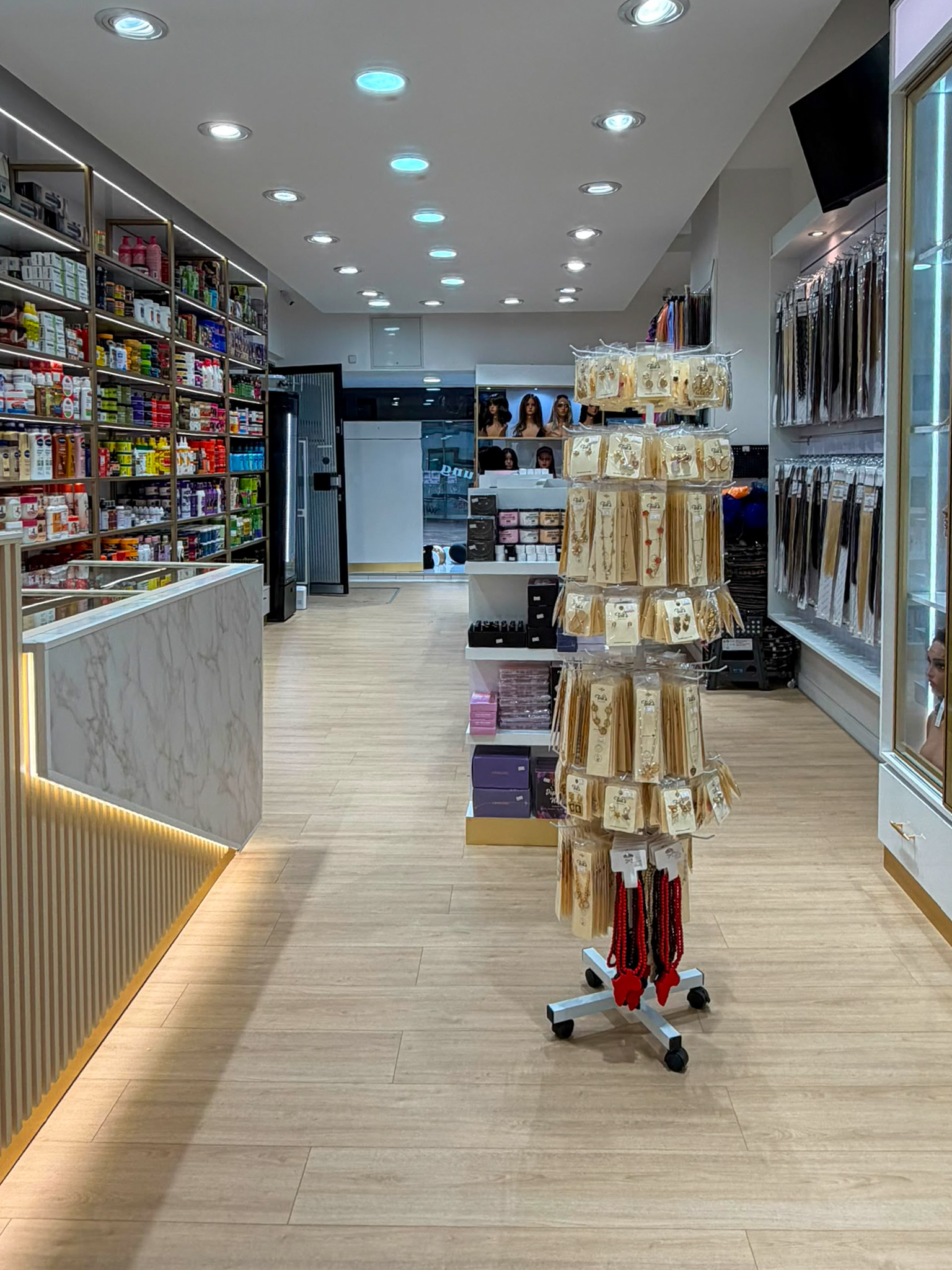 Store-Details und Produktauslage